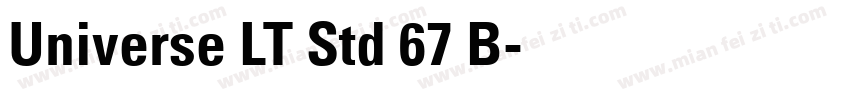 Universe LT Std 67 B字体转换